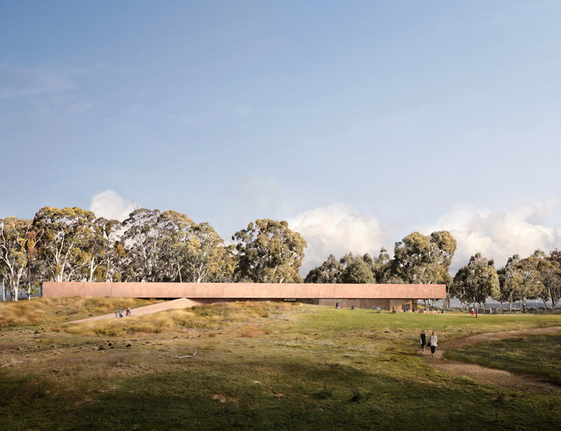 snøhetta's rammed earth proposal selected for the new heysen art gallery in south australia