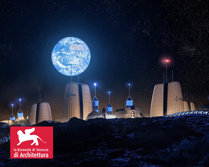 SOM exhibits first permanent human village on the moon at the venice architecture biennale