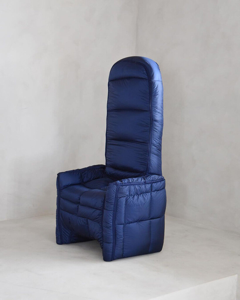 fluffy chair series is reborn from in stock padding by jinyeong yeon