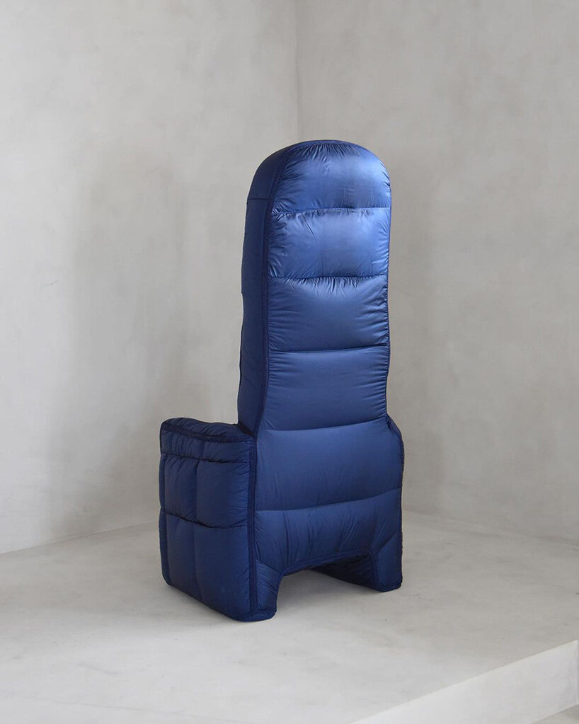 fluffy chair series is reborn from in stock padding by jinyeong yeon