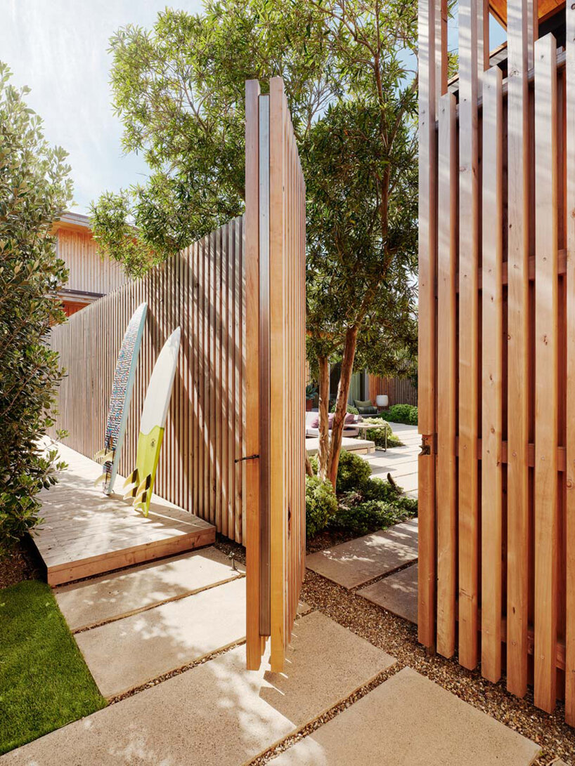 feldman architecture uses locally sourced timber to build its santa cruz surf house