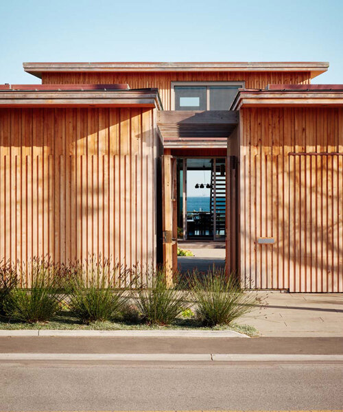 feldman architecture uses locally sourced timber to build its santa cruz surf house