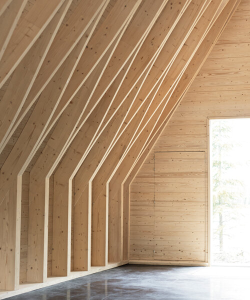 tervajärvi forest chapel in finland demonstrates the beauty of timber detailing