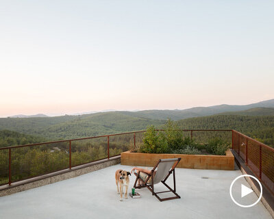 natural cork panels and bioclimatic strategies build a house in a barcelona forest