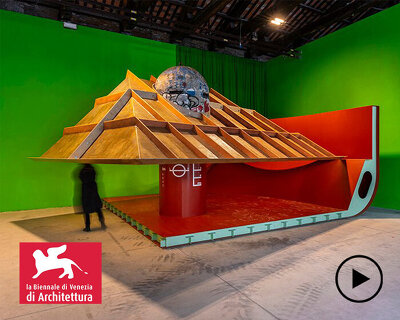 togetherness/togetherless installation gives basic architectural elements new meanings