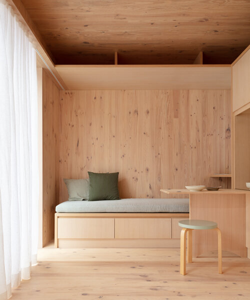 minima is a compact 20 sqm living space made from prefabricated CLT