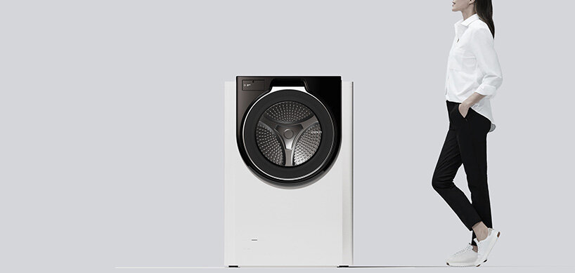 the visdom machine machine by kim kyeong-su features a sliding drum that opens on top