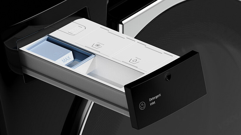 the visdom washing machine by kim kyeong-su features a sliding drum that opens on top