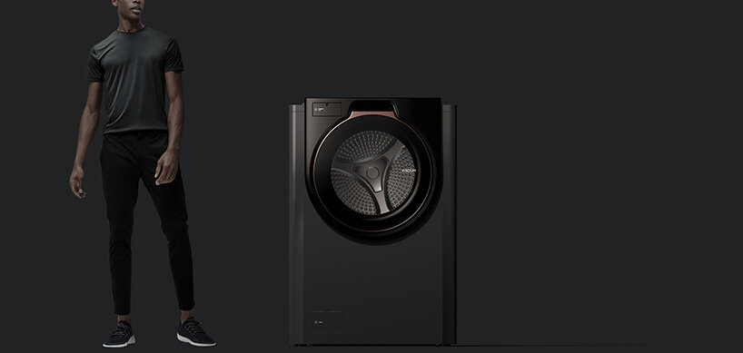 the visdom washing machine by kim kyeong-su features a sliding drum that opens on top