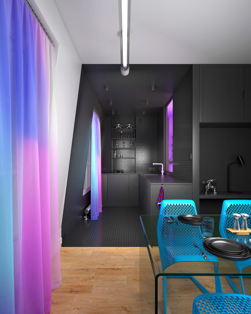 zyva studio organizes a playful and modern Parisian apartment nicknamed 