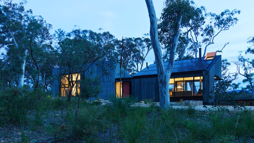 off-grid house is a bushfire resistant dwelling in blue mountains, australia
