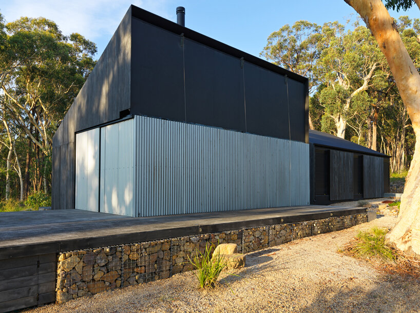 off-grid house is a bushfire resistant dwelling in blue mountains, australia