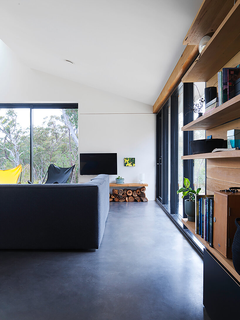 off-grid house is a bushfire resistant dwelling in blue mountains, australia