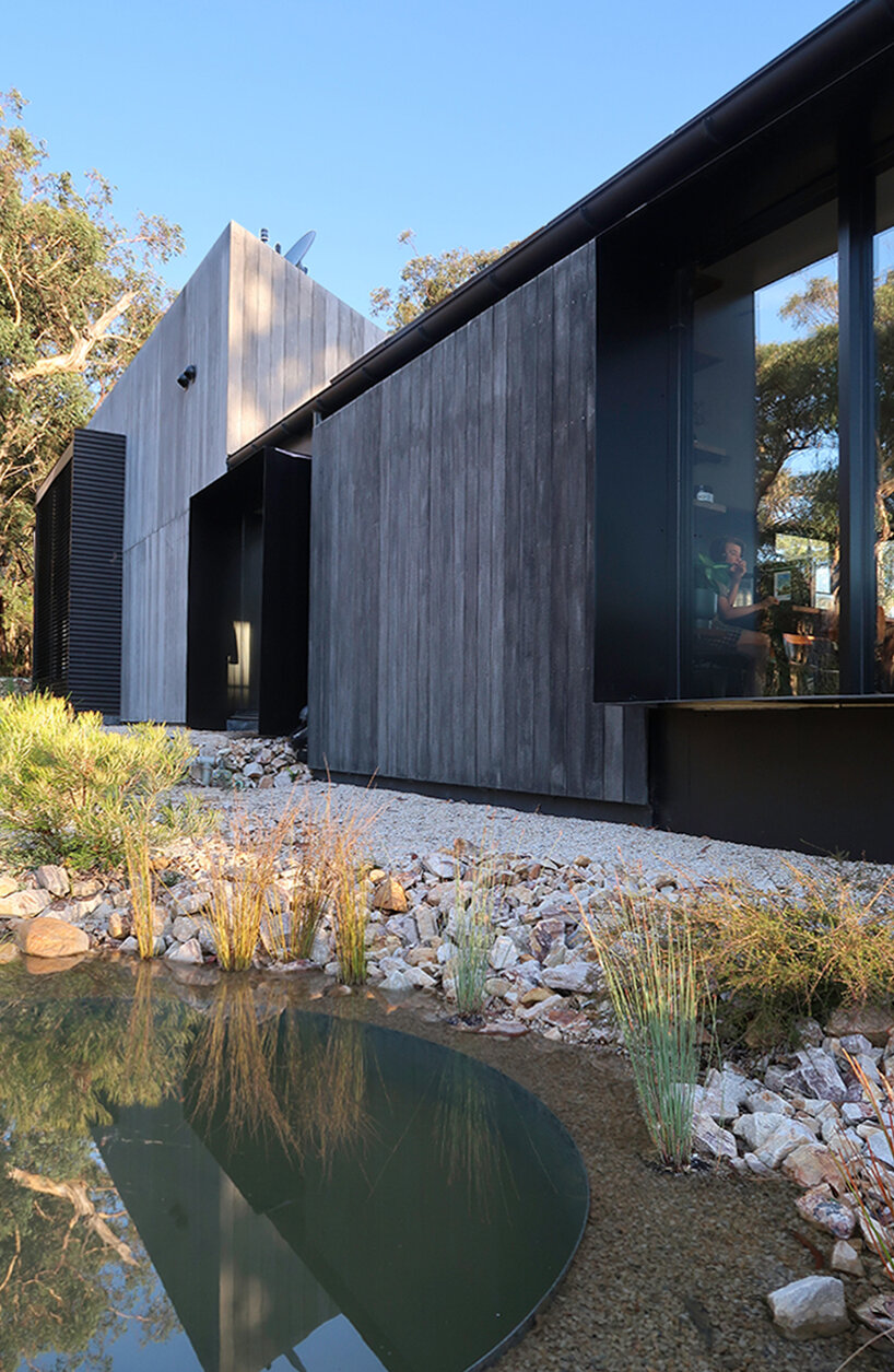 off-grid house is a bushfire resistant dwelling in blue mountains, australia