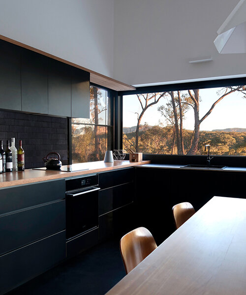off-grid house is a bushfire resistant dwelling in blue mountains, australia