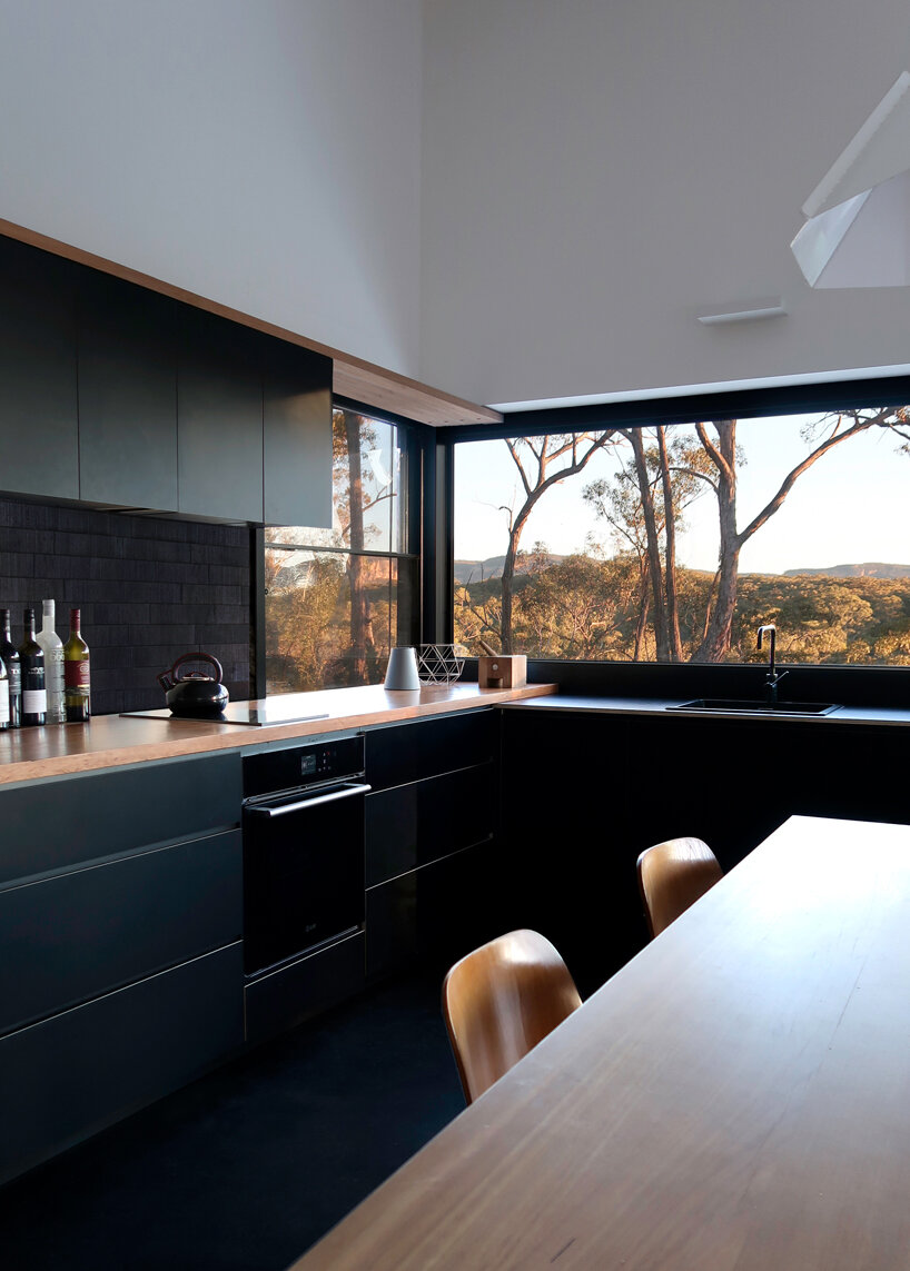 off-grid house is a bushfire resistant dwelling in blue mountains, australia