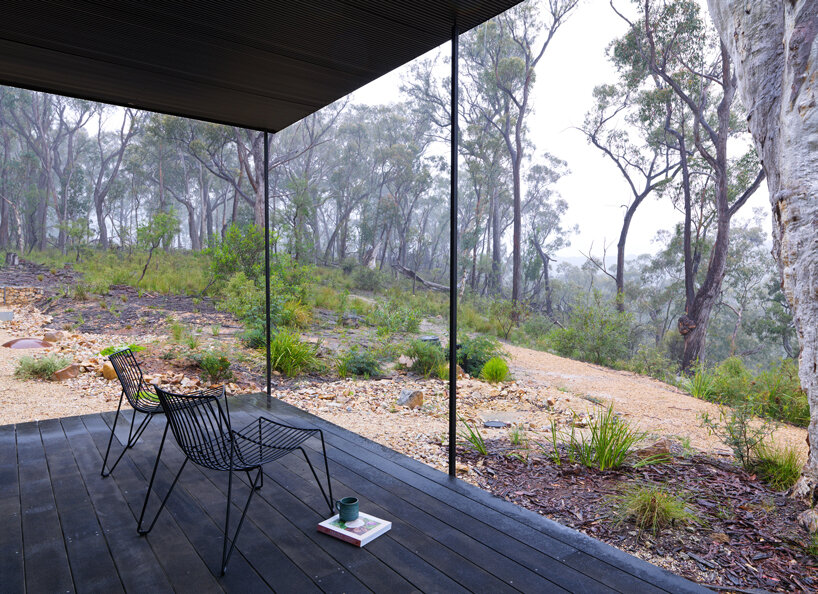 off-grid house is a bushfire resistant dwelling in blue mountains, australia