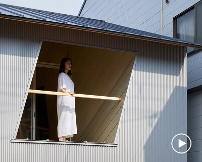 alphaville architects completes a tiny house in japan with dizzying plywood interiors