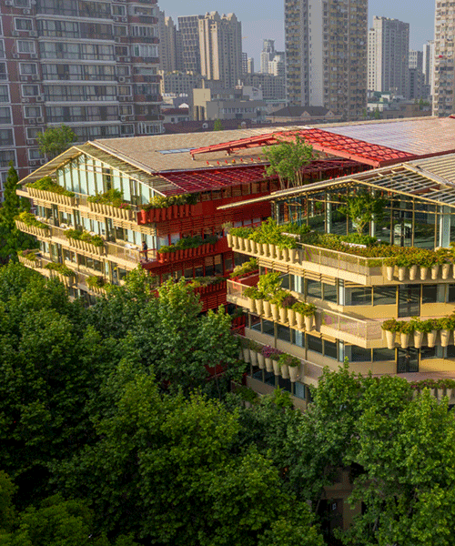 the 'roof in shanghai' by ASPECT studio and jean nouvel mimics li 'long backstreets