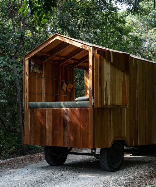 with a mobile timber camper, juan alberto andrade celebrates tiny architecture for anywhere