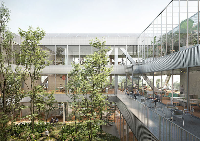 office KGDVS designs green brussels headquarters for broadcaster VRT