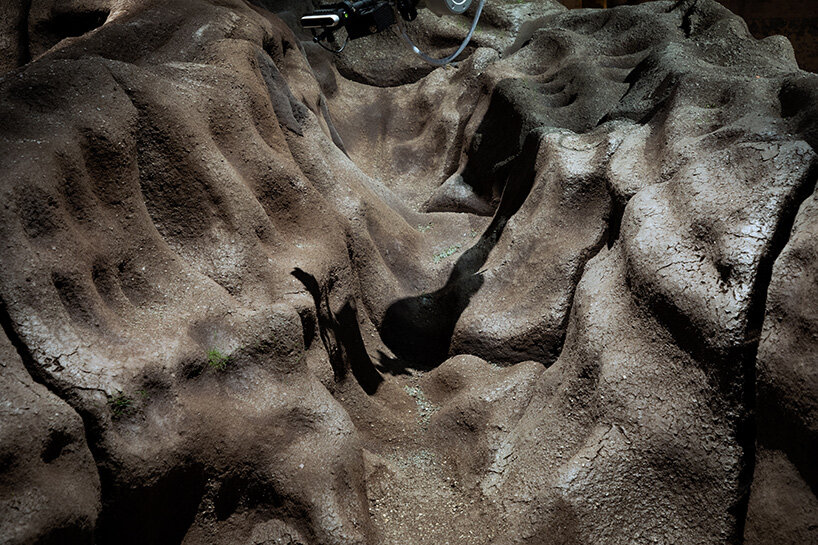 'magic queen' is a 3D printed soil landscape cared for by a robotic gardener