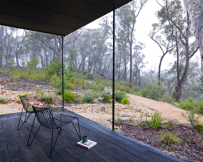 off-grid house is a bushfire resistant dwelling in blue mountains, australia