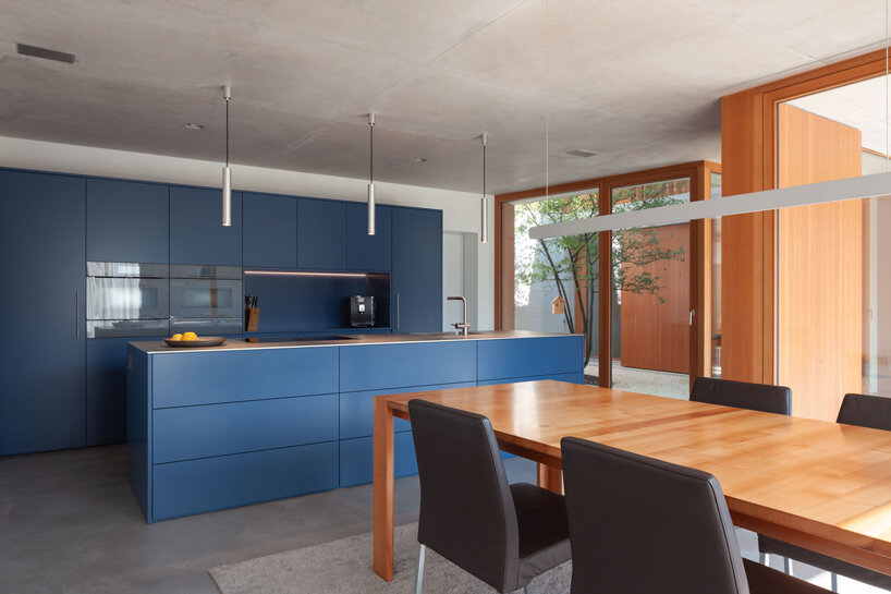 beck + oser architekten plans swiss house around an internal courtyard designboom