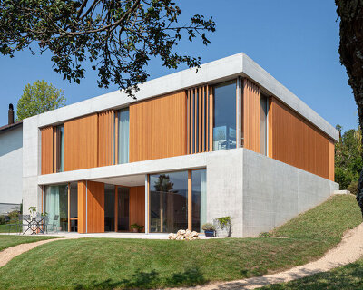 beck oser architekten plans house in switzerland around an internal courtyard