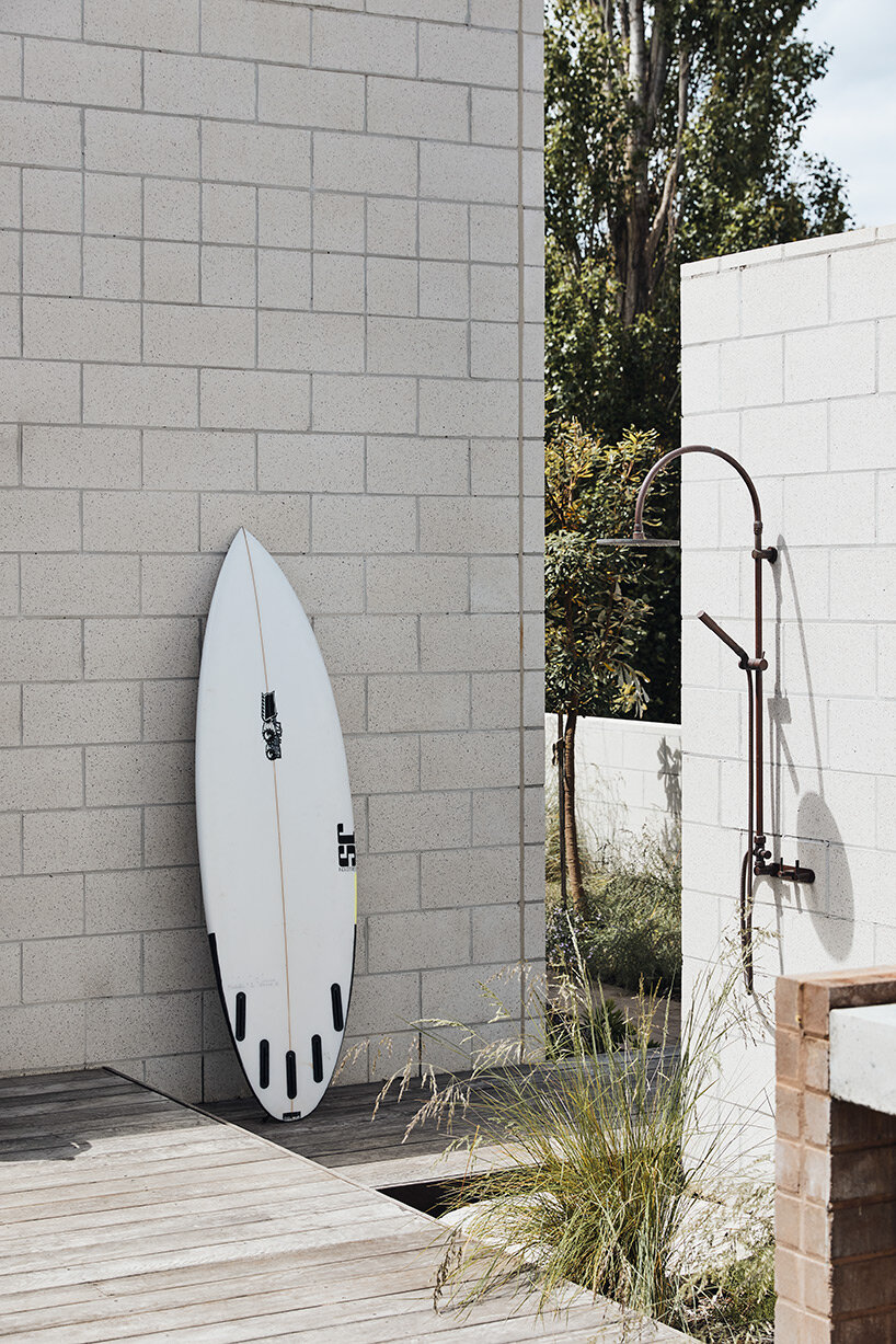 sculptural frustum roofs top beach residence by architects EAT in south australia