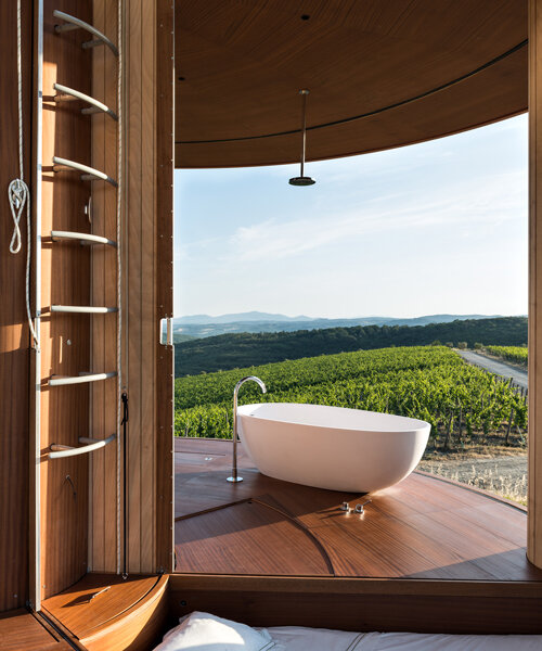 casa ojalá unveils its adaptable and transportable luxury cabin in tuscany