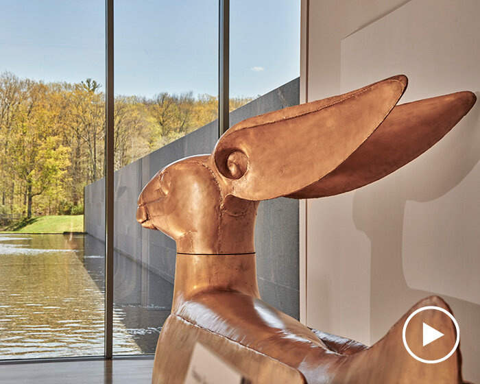 les lalanne's surreal + surprising sculptures inhabit tadao ando-designed pavilion at the clark