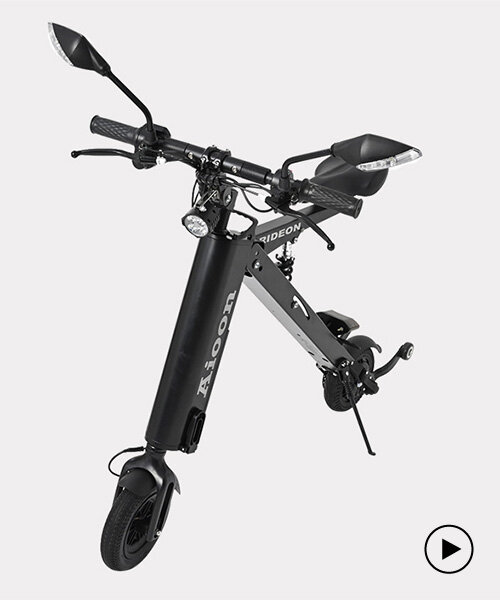 compact + lightweight electric bike folds in 5 seconds to carry around everywhere