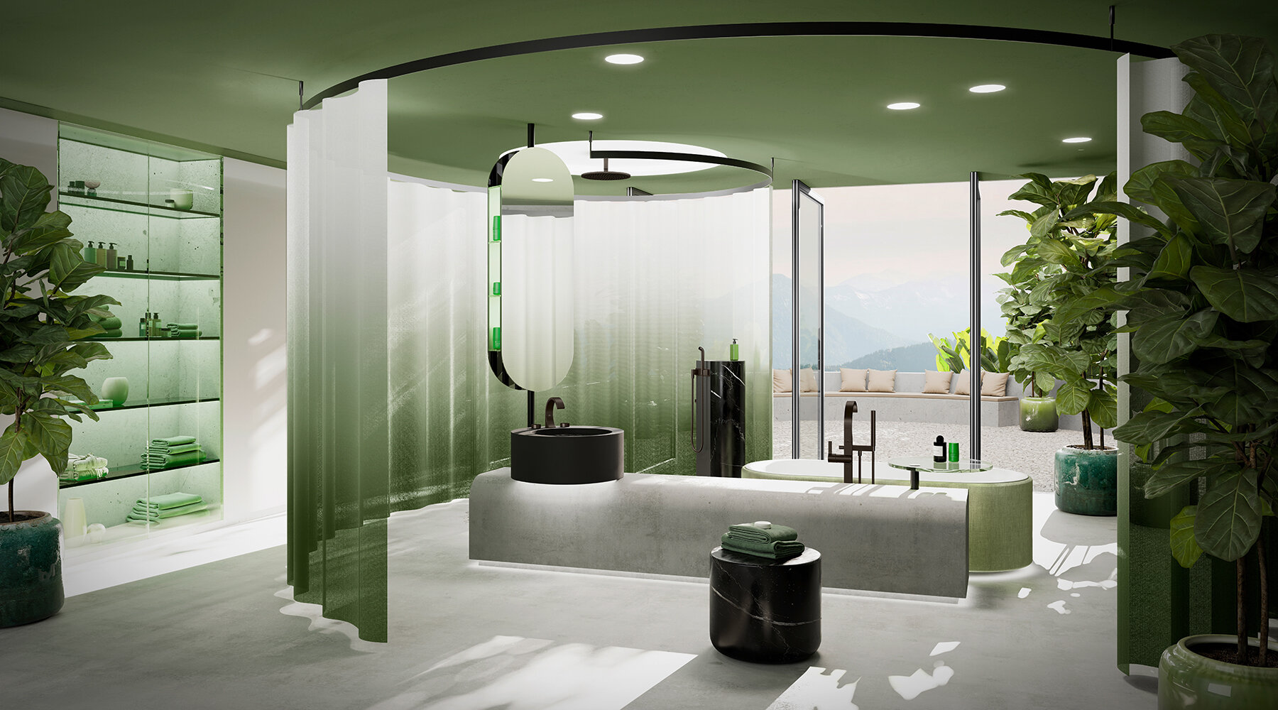 Oasis Bathroom 3d models