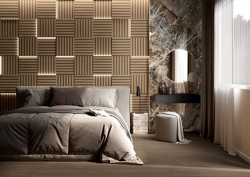 florim nature mood collection mixes marble- and wood-inspired decors