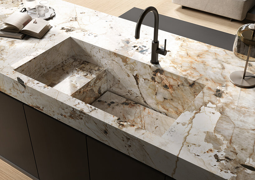 florim nature mood collection mixes marble- and wood-inspired decors