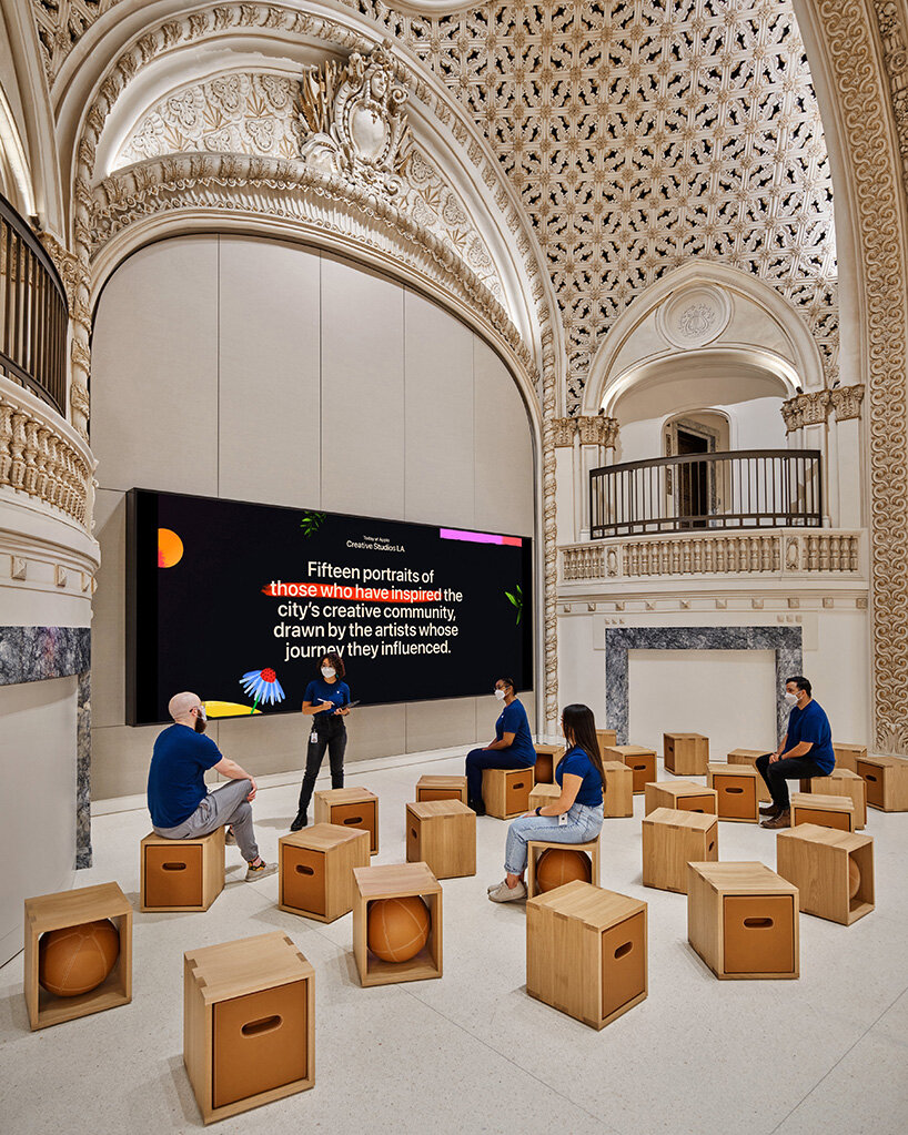 foster + partners transforms los angeles' historic tower theatre into an apple store