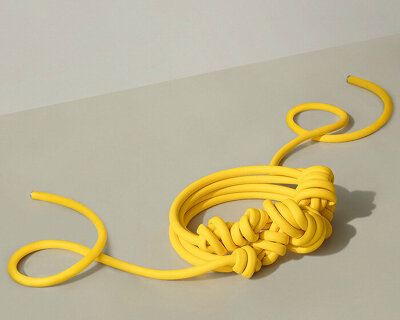 greem jeong creates foam tube sculptures for bottega veneta's issue 02