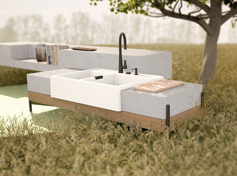 iggy pop rocks sustainable, recyclable bavarian quartz sinks with schock