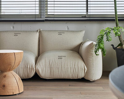 neutral tones + bold plants decorate minimal 50-square-meter apartment in tokyo