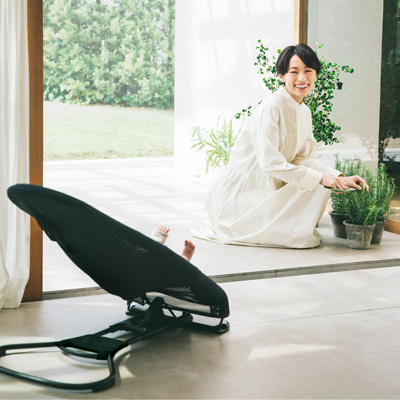 'wuggy' baby bouncer by naoto fukasawa draws from babushka stacking doll contours