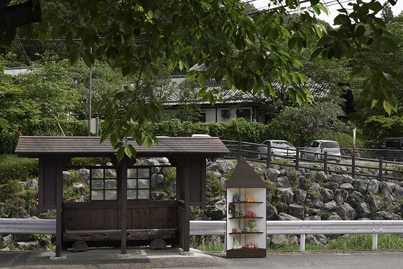 nendo's roadside 'petit market' stand supports direct sales from farmer to consumer