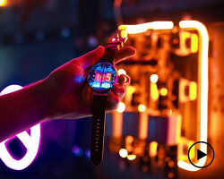 'nixoid next': an up-to-date wristwatch with neon-filled glass tubes for numerical display