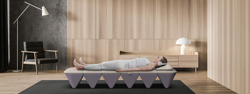 opus meditation bed with spatial sound + vibration technology makes  self-care effortless