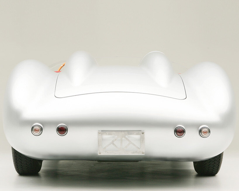 iconic 1957 aston martin DBR2 gets futuristic remake with lightweight carbon fiber body