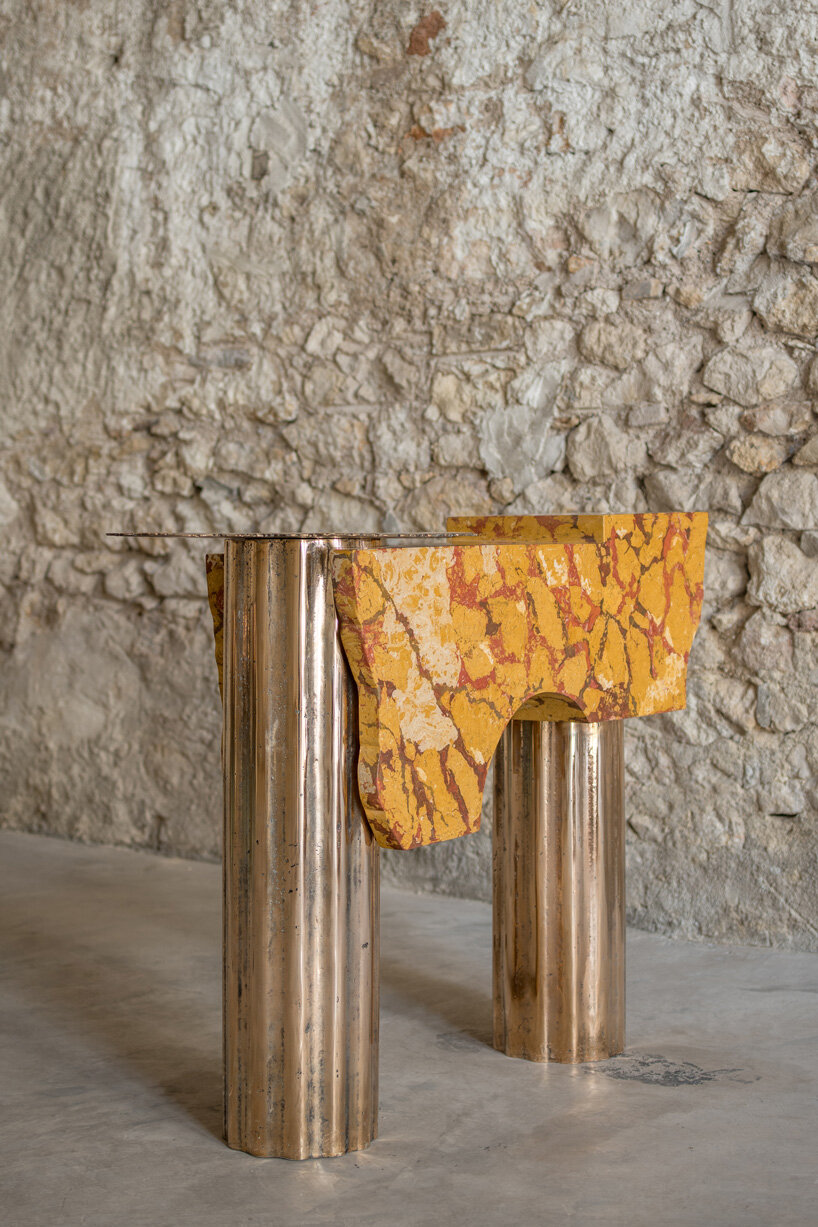 roberto sironi reimagines architectural fragments as contemporary ruins at carwan gallery