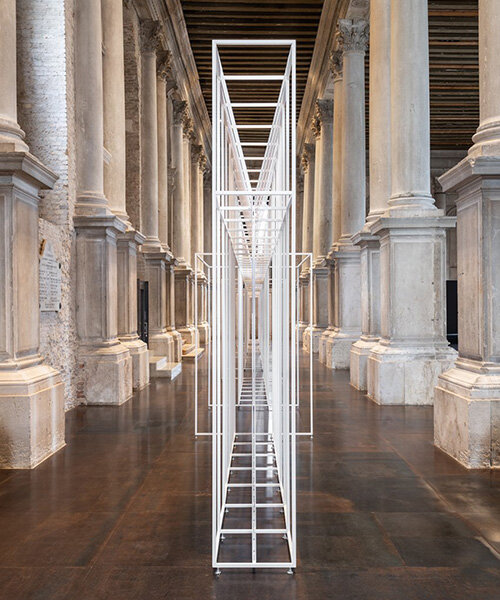SET architects' ethereal installation emerges inside 16th century building at venice biennale