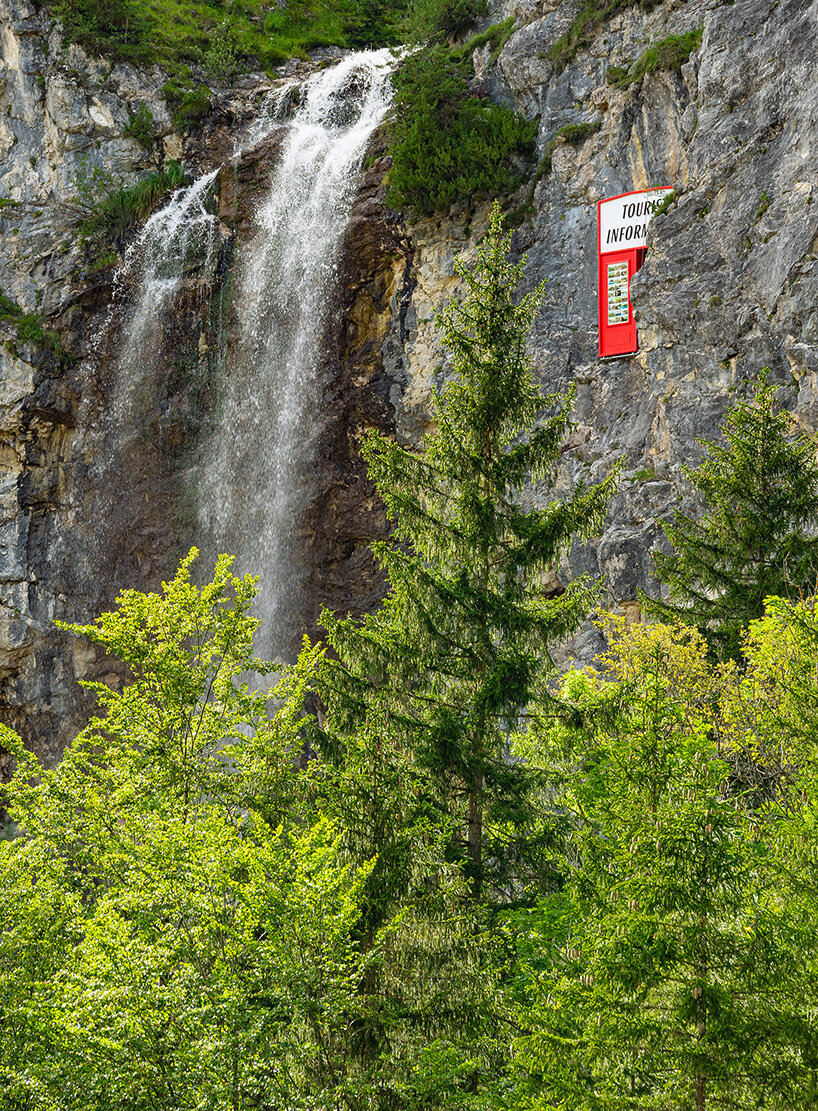 hikers are not happy with this art installation by steinbrener/dempf & huber