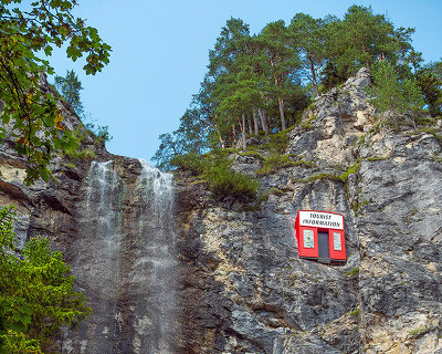 hikers are not happy with this art installation by steinbrener/dempf & huber