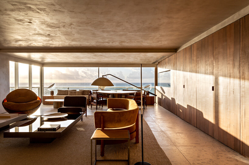 studio arthur casas renovates 'MW apartment', set inside iconic modernist building in brazil